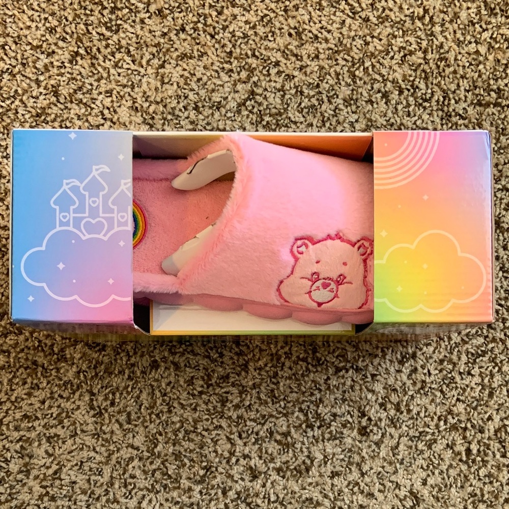 Care Bears Pink Ladies' Plush Slip-On Slippers - Picture 2 of 4